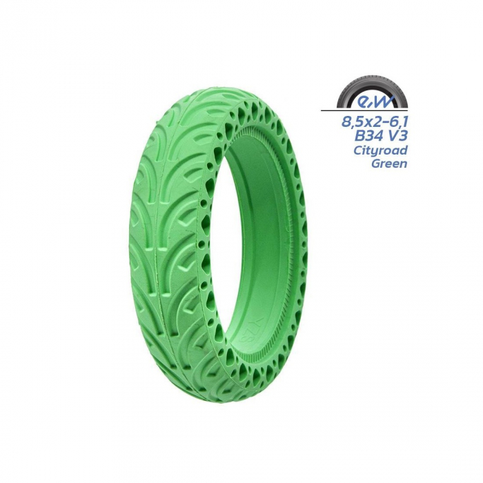 Anvelopa plina trotineta Model V3 8.5×2 pentru Xiaomi - Verde [1]