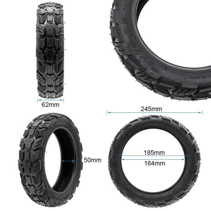 Anvelopa trotineta 6.5"x2.5 INNOVA, tubeless, negru [4]