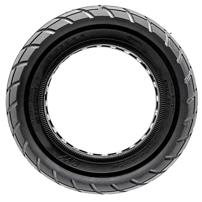 Anvelopa trotineta 8.5"x3.0 FIVESTARS Ultra-Light Ewheel Black Line, plina, negru [2]