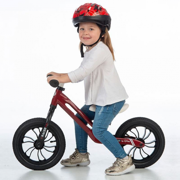 Balance bike 12" QPLAY Racer, rosu [4]