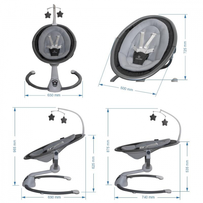 Balansoar multifunctional COCCOLLE Freya anthracite [12]