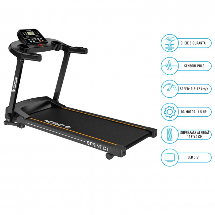 Banda de alergare 1.5CP ORION Sprint C1 [7]