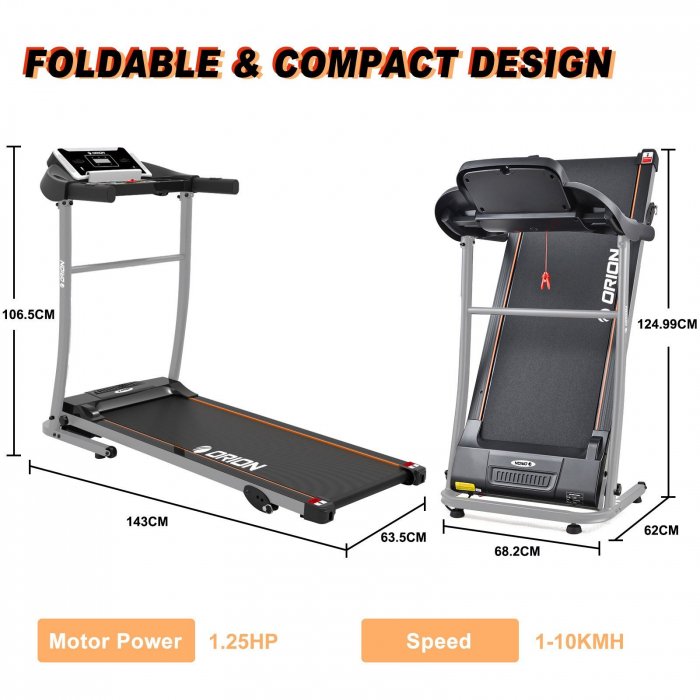 Banda de alergare 1.25CP ORION Core Y5 [7]