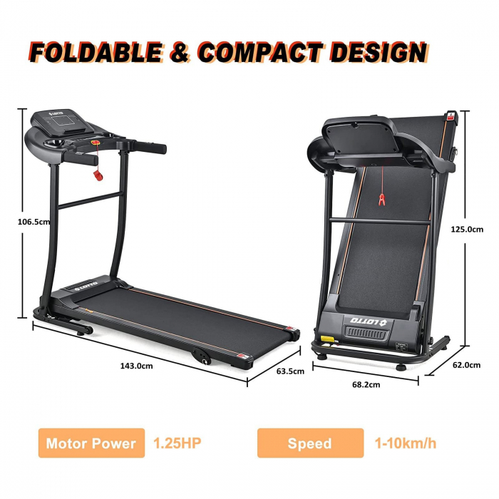 Banda de alergare 2.75CP LOTTO Optima [8]