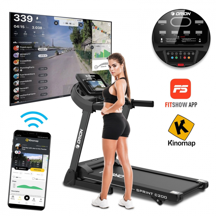 Banda de alergare 2.5CP ORION Sprint C200 [2]