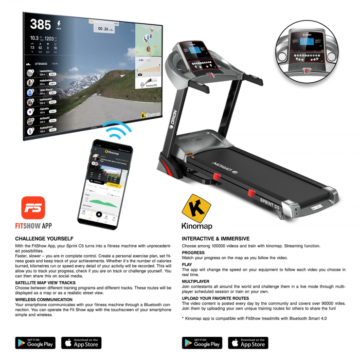 Banda de alergare 3.25CP ORION Sprint C5 [8]