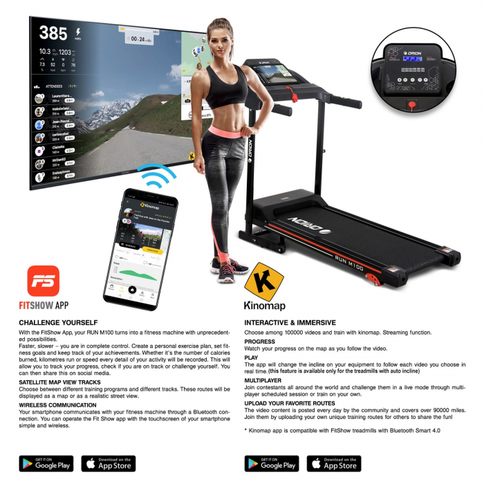 Banda de alergare 1.25CP ORION Run M100 [19]