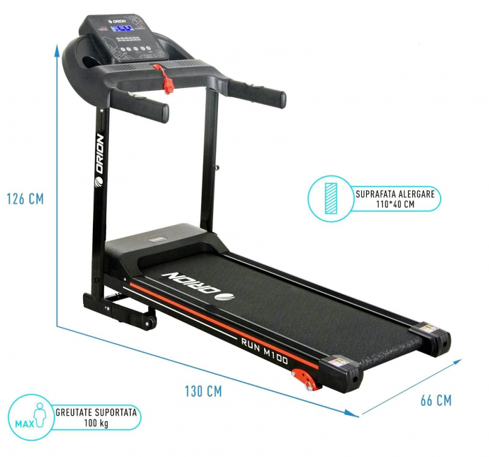 Banda de alergare 1.25CP ORION Run M100 [11]
