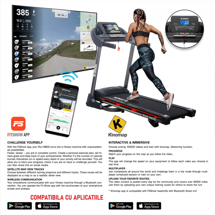 Banda de alergare 2.5CP ORION Run M700 [16]