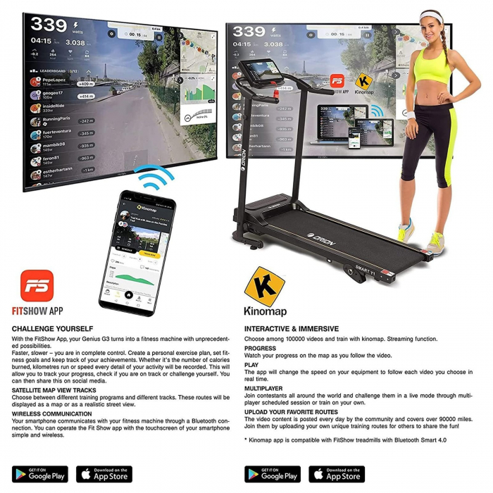 Banda de alergat electrica 2CP ORION Smart Y1 [7]