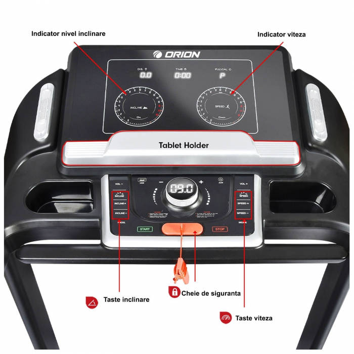 Banda de alergare semiprofesionala 3.5CP ORION Race Y1000 [5]