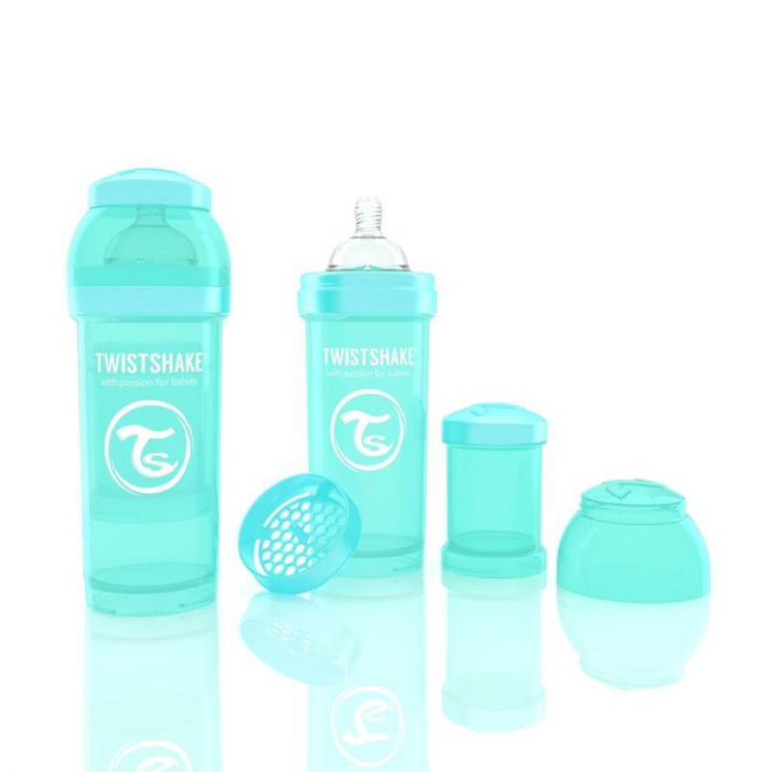 Biberon Twistshake Anti - Colici 260 ml Turcoaz [2]