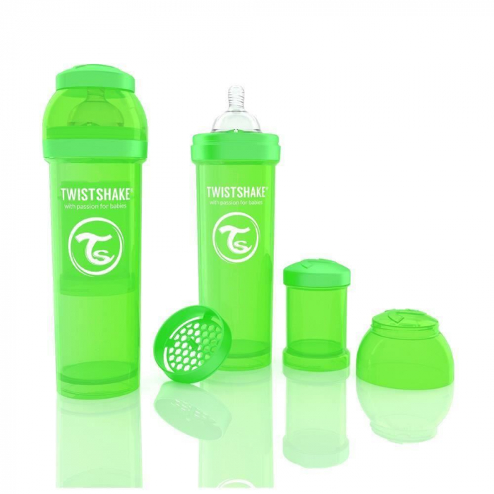 Biberon Twistshake Anti - Colici 330 ml Verde [1]