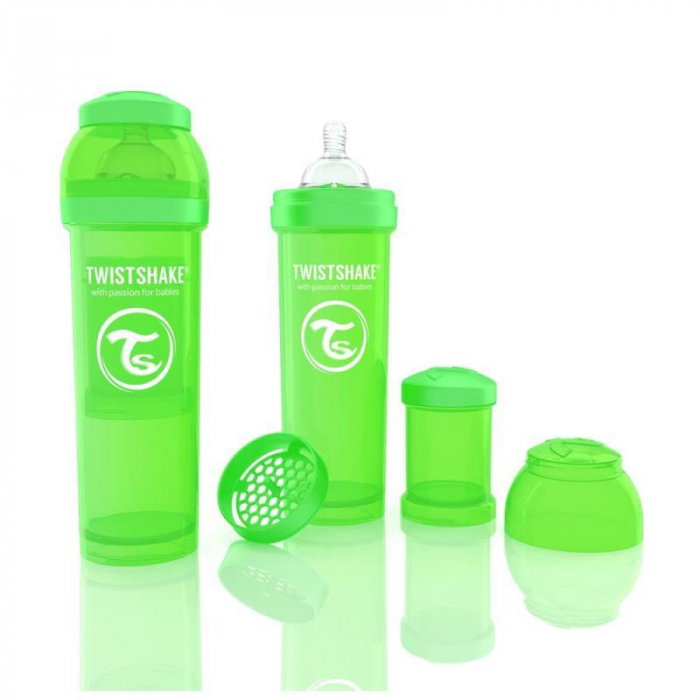 Biberon Twistshake Anti - Colici 330 ml Verde [2]