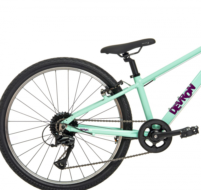 Bicicleta 24" MTB-HT DEVRON Urbio U2.4 SuperLight, cadru aluminiu 12.5", manete secventiale, frane V-Brake, 8 viteze [8]