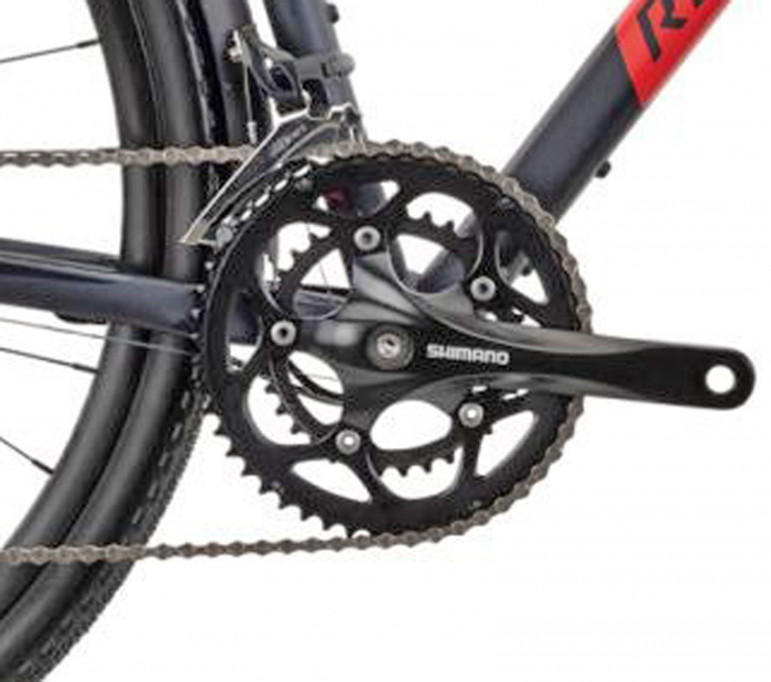 Bicicleta ciclocross 28" RAYMON Territ Street, cadru aluminiu, manete ergopower, frane disc, 18 viteze, albastru/rosu [5]