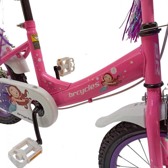 Bicicleta copii 12" BR Jasmine, mov, varsta 2-4 ani [9]