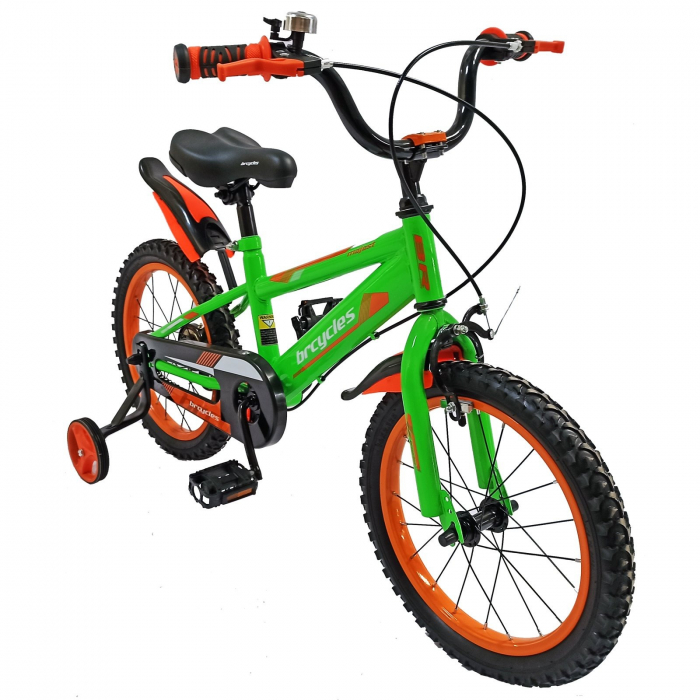 Bicicleta copii 12" BR Jasper, albastru/portocaliu, varsta 2-4 ani [2]