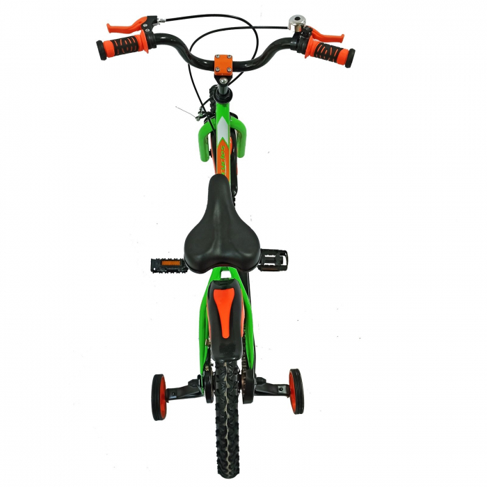 Bicicleta copii 12" BR Jasper, albastru/portocaliu, varsta 2-4 ani [10]