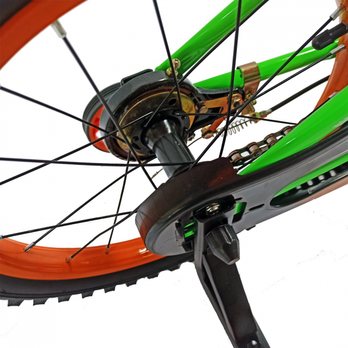 Bicicleta copii 12" BR Jasper, albastru/portocaliu, varsta 2-4 ani [6]