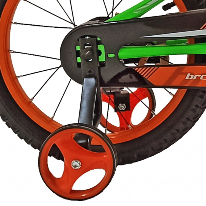 Bicicleta copii 12" BR Jasper, albastru/portocaliu, varsta 2-4 ani [7]