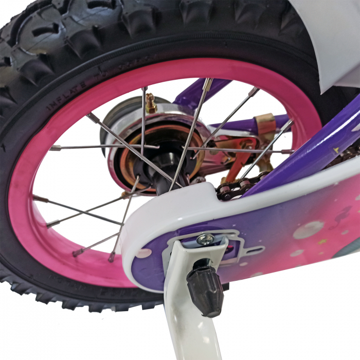Bicicleta copii 12" BR Jasmine, mov, varsta 2-4 ani [5]