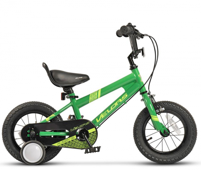 Bicicleta copii 12" VELORS Flash V1203, albastru, varsta 2-4 ani [2]