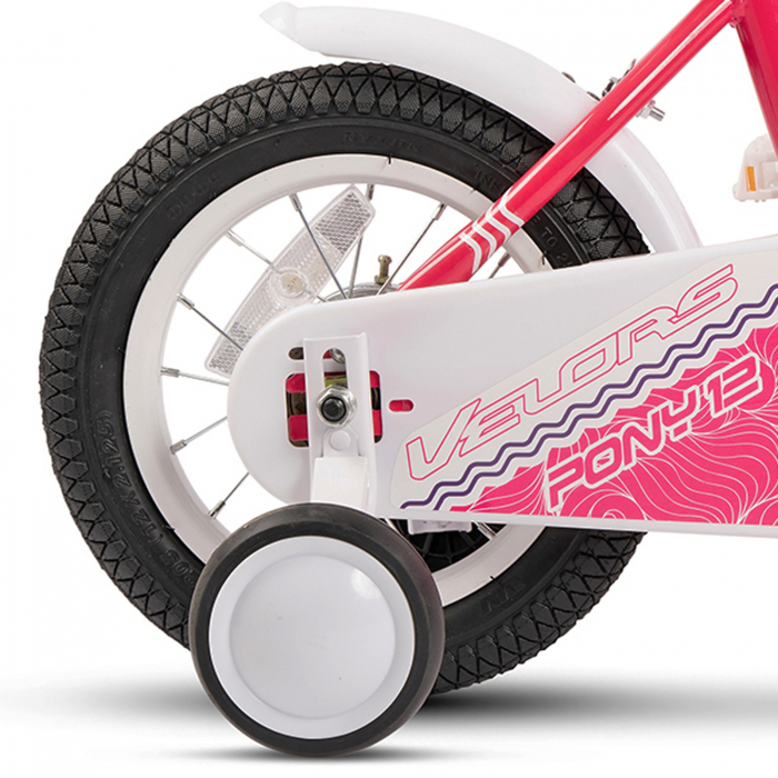 Bicicleta copii 12" VELORS Pony V1204, fucsia, varsta 2-4 ani [9]