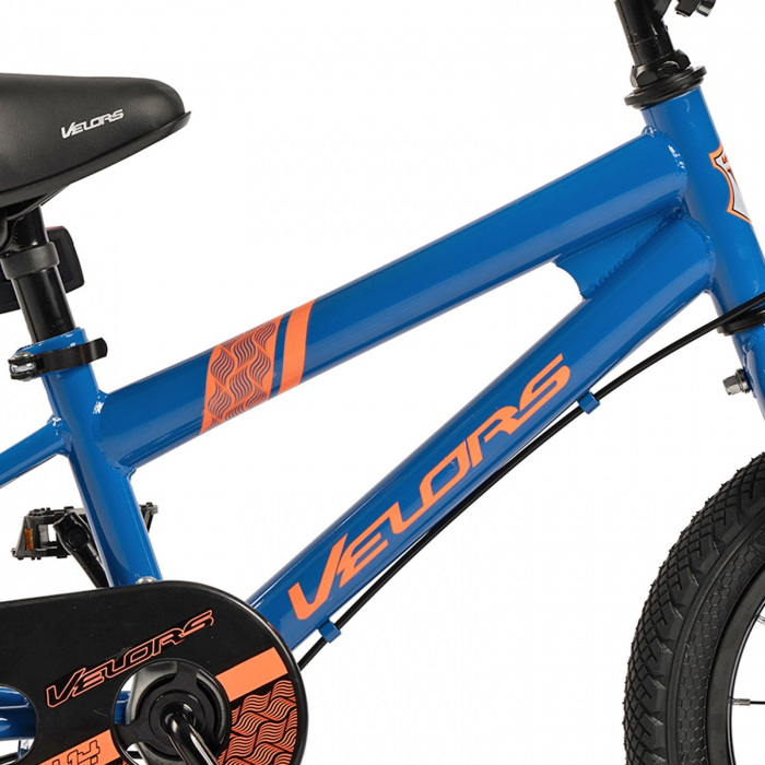 Bicicleta copii 12" VELORS Flash V1203, albastru, varsta 2-4 ani [9]