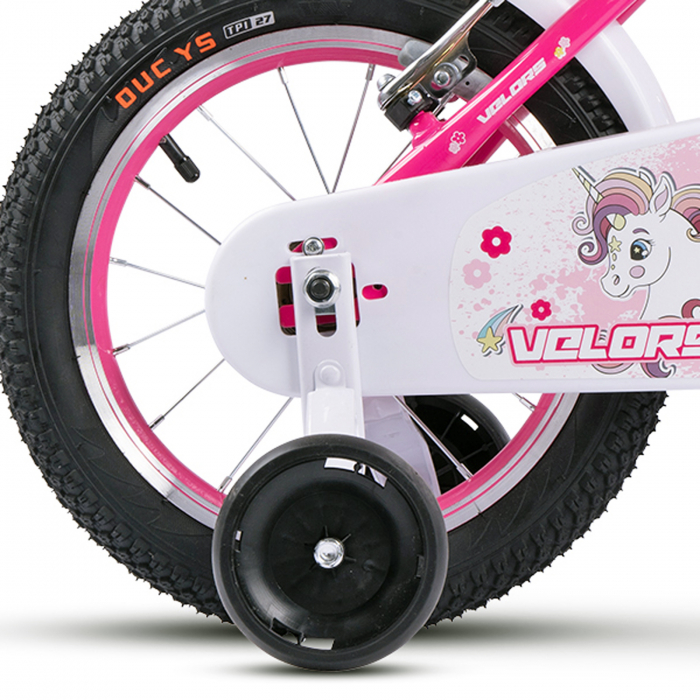Bicicleta copii 12" VELORS Unicorn, varsta 2-4 ani [7]
