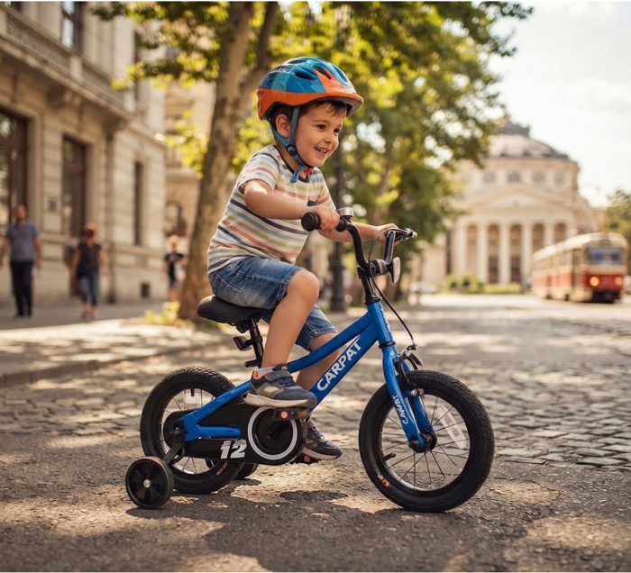 Bicicleta copii 14" CARPAT Fun, cadru otel, frane V-Brake/torpedo, varsta 3-5 ani  [10]
