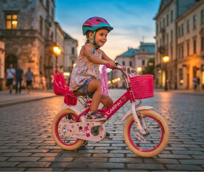 Bicicleta copii 14" CARPAT Happy Girl, frane V-Brake/torpedo, varsta 3-5 ani  [15]