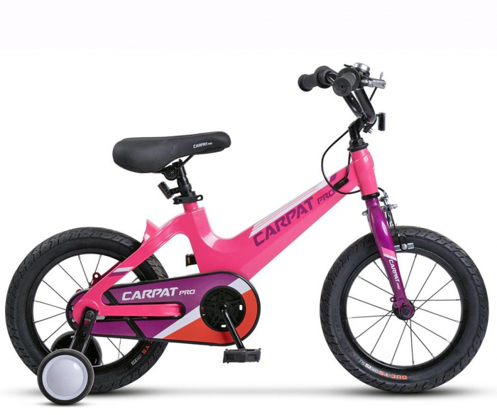 Bicicleta copii 14" CARPAT Pro 14122, cadru aluminiu, frane V-Brake/tambur, varsta 3-5 ani [2]