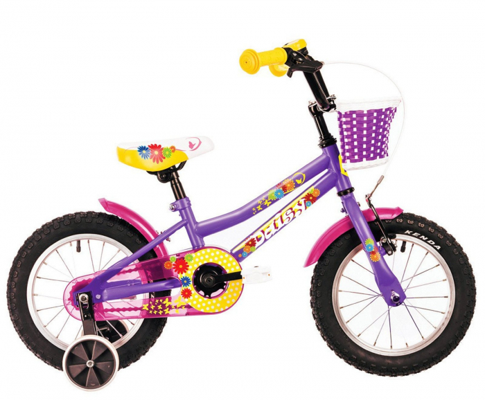 Bicicleta copii 14" DHS Daisy 1402, roz, varsta 3-5 ani [1]
