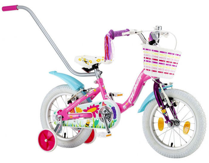 Bicicleta copii 14" POLAR Junior Icecream, roz, varsta 3-5 ani [2]
