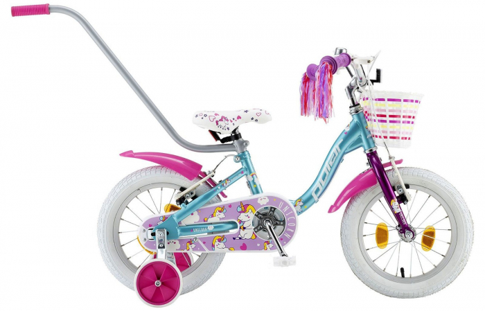 Bicicleta copii 14" POLAR Junior Icecream, roz, varsta 3-5 ani [1]
