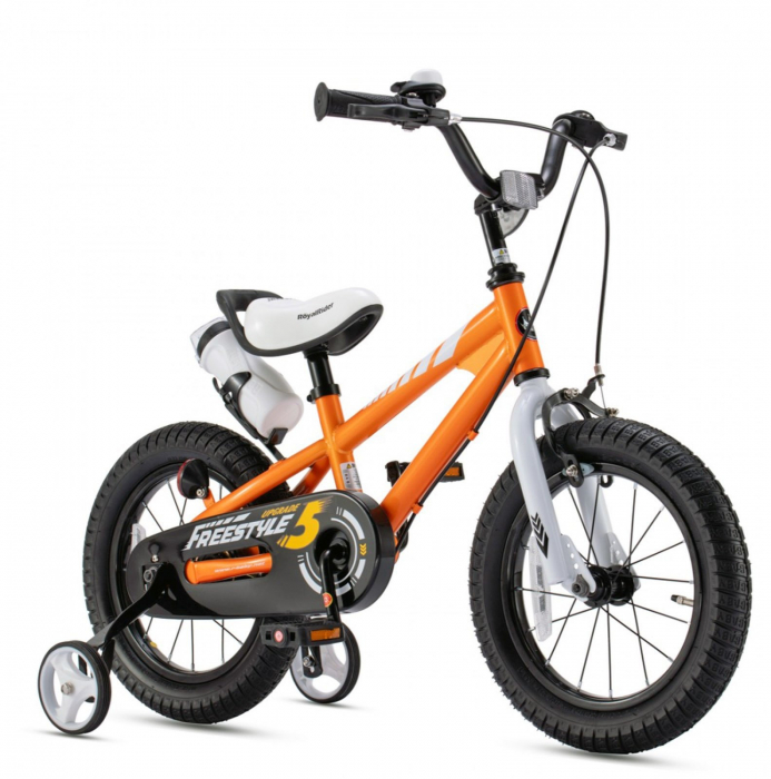 Bicicleta copii 14" ROYAL BABY Freestyle, alb, varsta 3-5 ani [1]