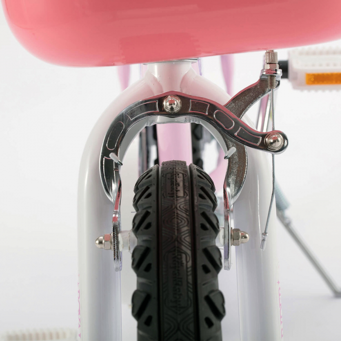 Bicicleta copii 14" ROYAL BABY  Jenny, alb/roz, varsta 3-5 ani [3]