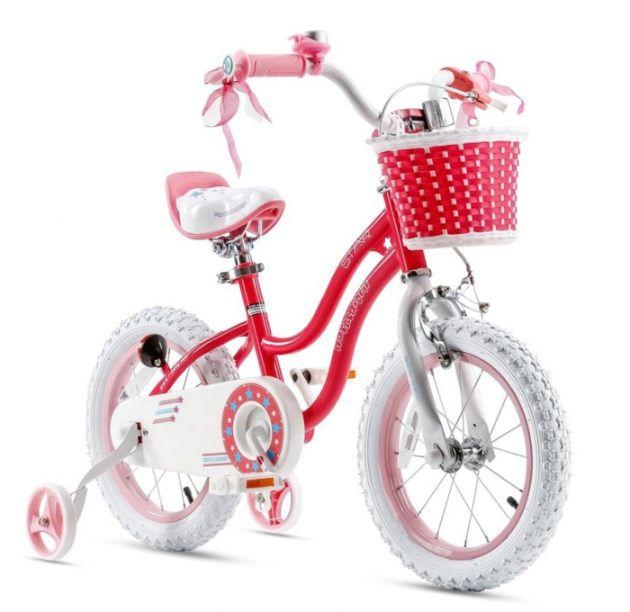 Bicicleta copii 14" ROYAL BABY Star Girl, roz, varsta 3-5 ani [1]