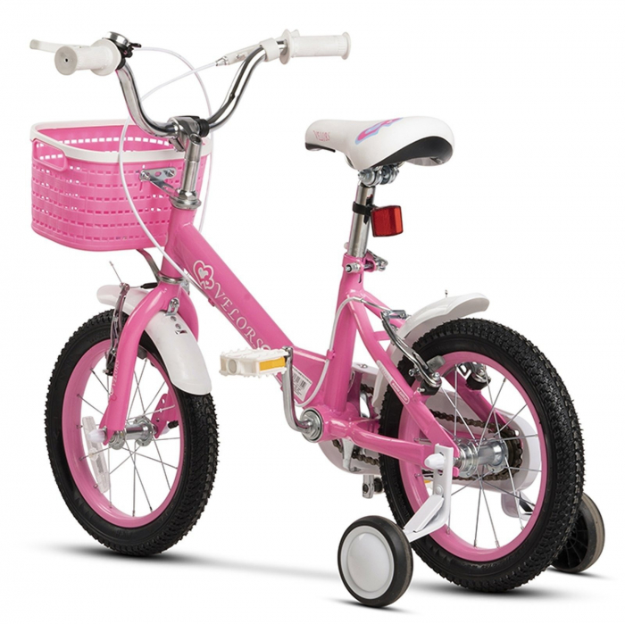 Bicicleta copii 14" VELORS Girl V1402, mov, varsta 3-5 ani [3]