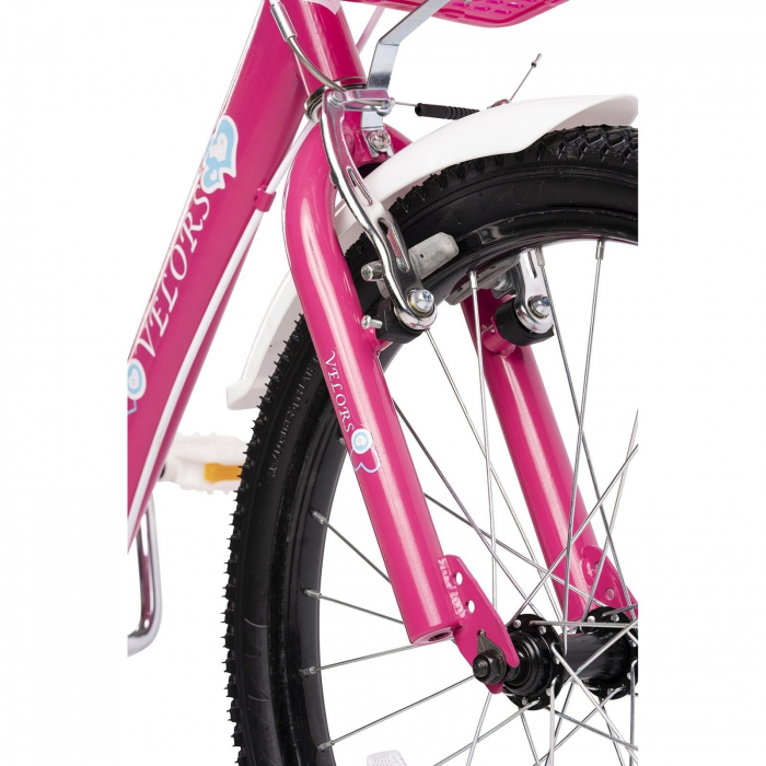 Bicicleta copii 14" VELORS Girl V1402, mov, varsta 3-5 ani [4]