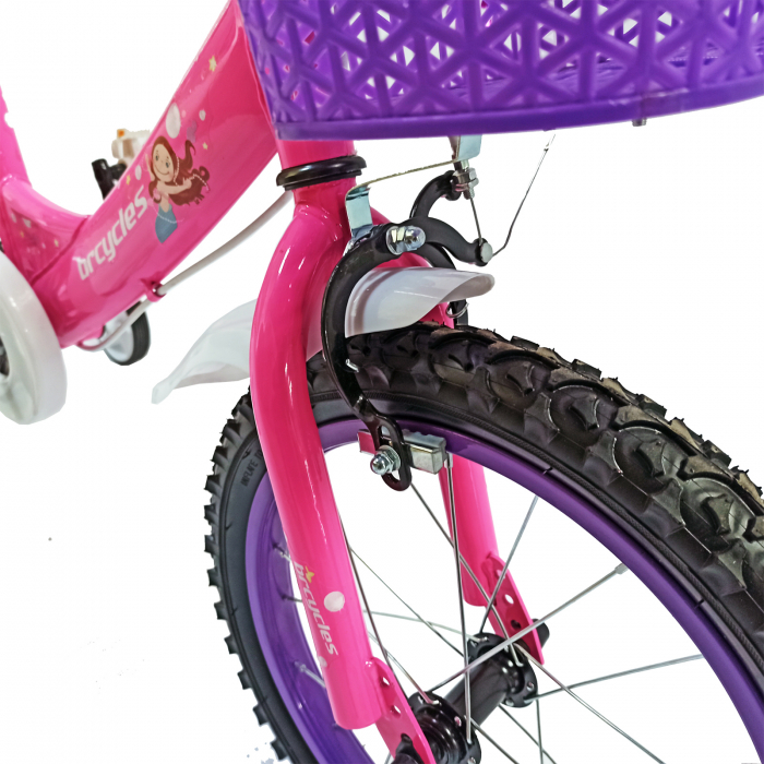 Bicicleta copii 16" BR Jasmine, mov, varsta 4-6 ani [3]