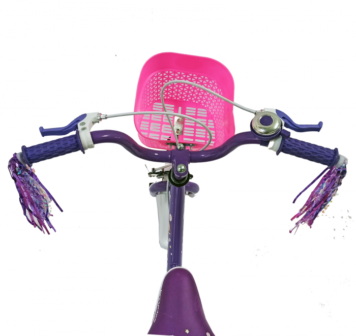 Bicicleta copii 16" BR Jasmine, mov, varsta 4-6 ani [5]