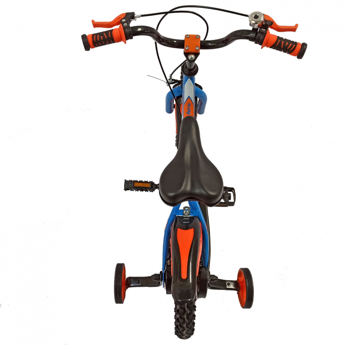 Bicicleta copii 12" BR Jasper, albastru/portocaliu, varsta 2-4 ani [10]