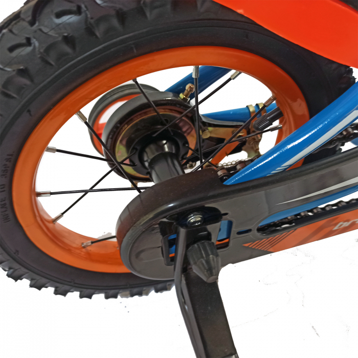 Bicicleta copii 12" BR Jasper, albastru/portocaliu, varsta 2-4 ani [6]