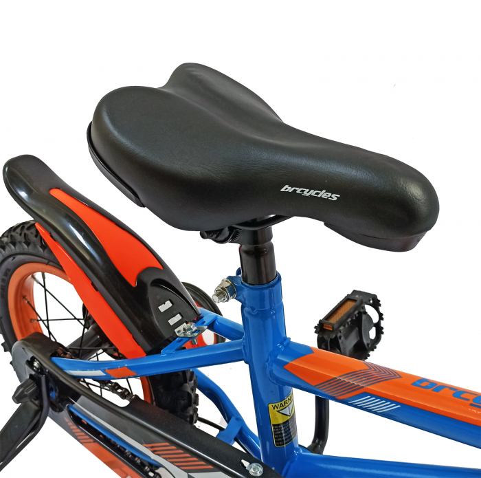 Bicicleta copii 16" BR Jasper, albastru/portocaliu, varsta 4-6 ani [8]