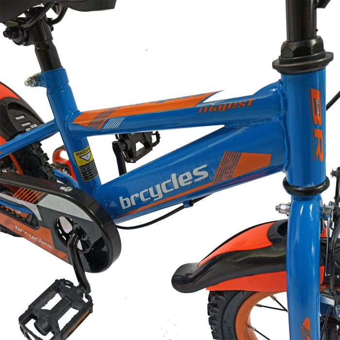 Bicicleta copii 16" BR Jasper, albastru/portocaliu, varsta 4-6 ani [9]