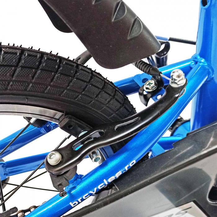 Bicicleta copii 16" BR Kids Sports, mov, varsta 4-6 ani [6]