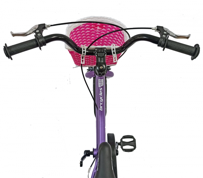 Bicicleta copii 16" BR Kids Sports, mov, varsta 4-6 ani [6]