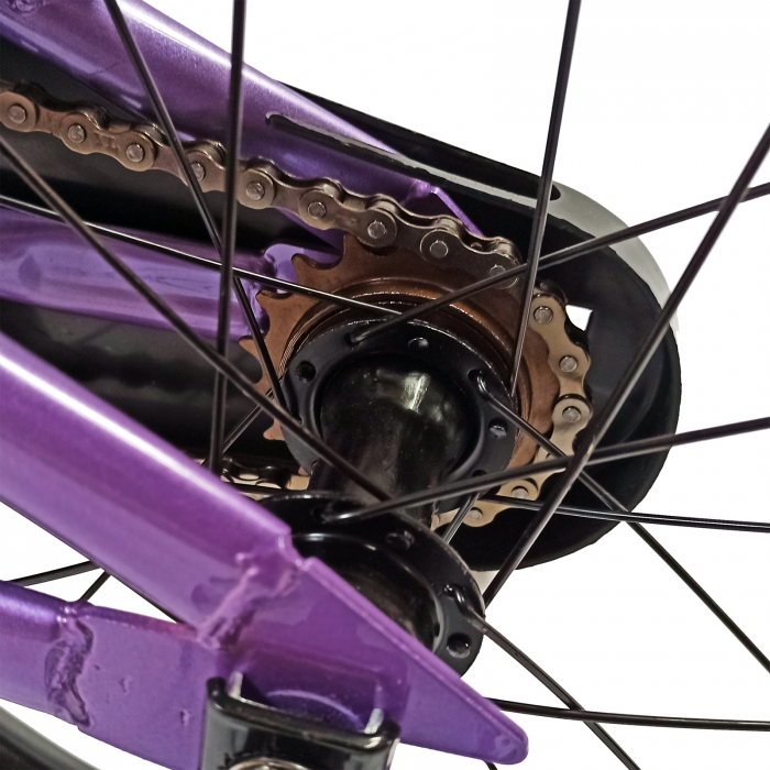 Bicicleta copii 16" BR Kids Sports, mov, varsta 4-6 ani [8]